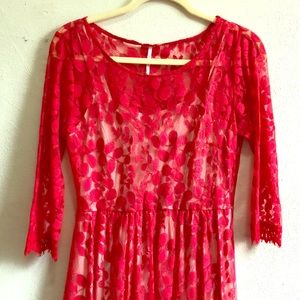Free People Red Dress
